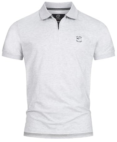 Indicode Herren INYonah Poloshirt Herrenshirt aus Baumwolle mit Polokragen | Klassisches Herrenshirt aus weicher Baumwollmischung, Polohemd, Freizeitshirt, Herrenpolo, Baumwollshirt für Männer