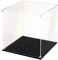 DOFOPO Vitrine en acrylique transparent - Grande boîte carrée - Étanche à la poussière - Pour figurines d'action et objets de collection - 35 x 35 x 35 cm