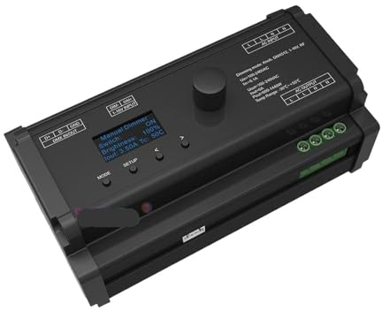 SK1 OLED-Knopfdimmung AC bidirektionaler Thyristor-Dimmer DMX 512-Decoder RF/1-10V-Steuerung 1CH*6A 110V-220V AC RDM einfarbiger LED-Beleuchtungscontroller