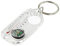 Kompass- und Thermometer-Schlüsselanhänger, 4 neueste Survival-Thermometer, Kompass-Schlüsselanhänger, kleiner Schlüsselanhänger für Outdoor-Wandern, Camping