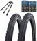 2 x Silento Fahrradreifen 28 x 1,60 Zoll 42-622 Reflexstreifen Schlauch wählbar + MSzweirad Reifenheber (DV Schlauch, 28 x 1,60 Zoll (42-622))