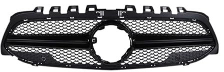 Compatibile for Mercedes-Benz Classe A W177 V177 2018-2023 Accessori for auto Griglia anteriore Rete centrale Griglie Telaio di montaggio Copertura Decor Parti(W177 18-23 black A)