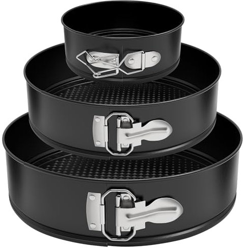 ZeroPone Springform Pan Set of 3 Pcs (4/7/9), Non-stick Cheesecake Pans with Removable Bottom, Round Spring Form Cake Pans Set for Cheesecake, Cheese Cake Pans For Baking
