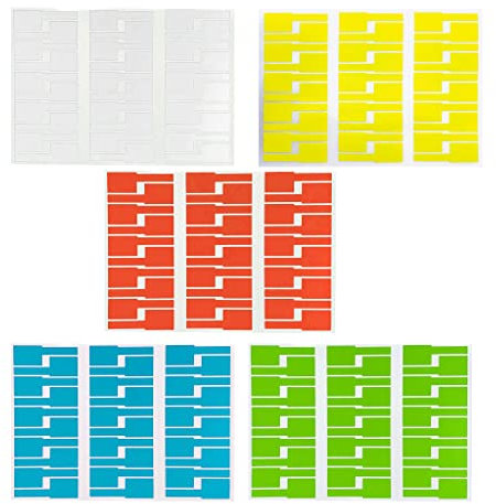 NOPOXA 30 Pcs Labels Sticker Waterproof Identification Self Adhesive Wire Labels Work with Printer
