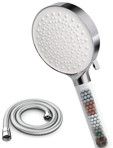 NewentorLife Duschkopf mit Schlauch Set Creme