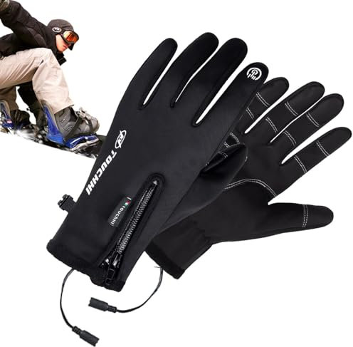 Heated Gloves For Men Women, Heated Glove Liners Rechargeable Gloves, Touch-screen Heated Typing Gloves, Hand Warmer For Driving, Biking, Running, Skiing, Snowboarding Outdoor Sports