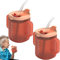 300ml Elderly Spill Proof Cups - 1/2pc Unspillable Cup With 2 Handles | Feeding Cup With Lid And Straw | Adult Sippy Cups For Non Spill Drinking