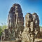 adrium Acryl-Bild 50 x 50 cm: Buddha-Gesichter im Bayon-Tempel in Angkor Thom zur Morgenzeit. Siem Reap. Kambodscha (115465474)