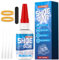 GLOWPOINT 35g Shoe Glue, Instant Shoe Glue Sole Repair, Clear Strong Adhesive for Sneakers, Boots, Leather, Heels and More, with Sanding Stick, Elastic Bands & Precision Droppers, Waterproof - 1 Pack