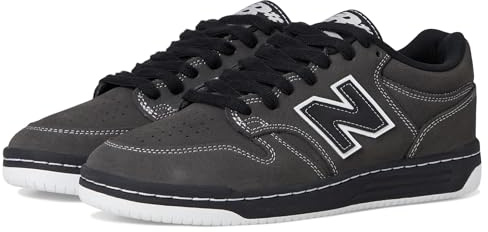 New Balance Unisex-Adult 480 Numeric, Dark Grey/Black, 12 Women/10.5 Men