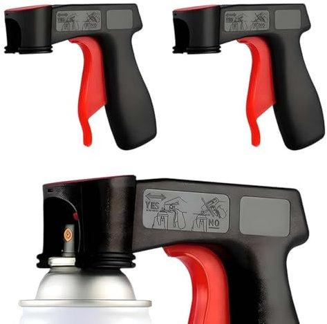 DWFEYOI mango para pistola de pintura, 2 accesorios para máquinas de pulverización de pintura, soporte para mango, soporte para botellas de aerosol,soporte para botella de spray, soporte para latas