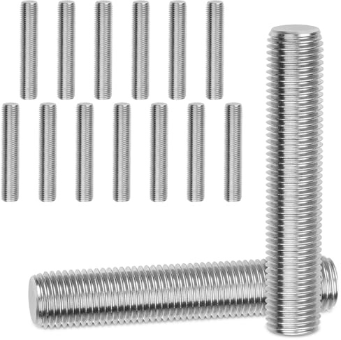 15 Stück Gewindestange M10x60mm Gewindestangen Edelstahl 304 A2 V2A Vollgewinde Gewindestäbe Volles Gewinde Stab Gewindestifte für Industrie Schraubverbindungen Geräte