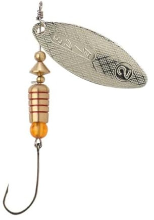 CUCHARILLA DE Pesca EVIA Aspen Modelo 13 Numero 2 Plata 6,4 Gramos con Anzuelo Simple SIN Muerte (5 Piezas [H13SS2P]