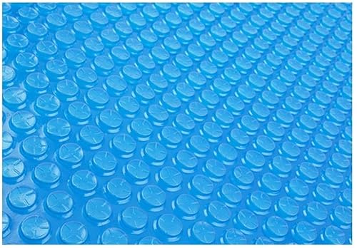 ERSINIAN Couverture de Piscine rectangulaire à Bulles Bleues, Couverture Solaire Thermique Pliable avec œillets pour spas et Chauffage de piscines Hors Sol (4 m x 7 m)
