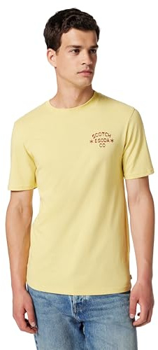 Scotch & Soda Herren Left Chest Artwork T-Shirt T-Shirt (1er Pack)