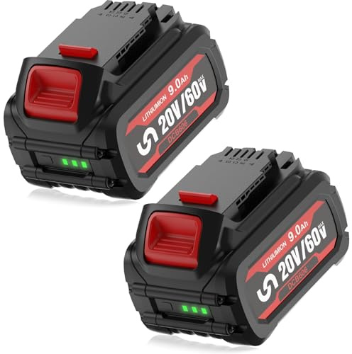 2X 9Ah Replacement for Dewalt Flexvolt 20V/60V 18/54V Battery DCB606 DCB609 DCB612 DCB615 DCB546 DCB547 DCB548 DCB200 DCB201 DCB203 DCB204 DCB206 DCB207 DCB209 DCB182 DCB184 for Power Tools