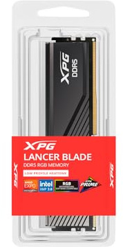 ADATA XPG Lancer Blade DDR5 24 GB 6000 MHz RGB nero RAM con dissipatore di calore CL36 compatibile con Intel XMP 3.0 e AMD Expo