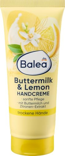 Balea Handcreme Buttermilk & Lemon, 100 ml - Für ein pflegendes Dufterlebnis und geschmeidige Hände | Pflegendes Dufterlebnis, Geschmeidige Hände
