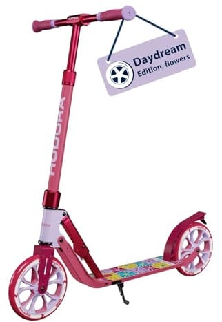 HUDORA BigWheel 205 Advanced Scooter - Daydream-Edition - für bis zu 100kg - Höhenverstellbarer & zusammenklappbarer Tretroller - Kick-Scooter für Kinder/Jugendliche & Erwachsene