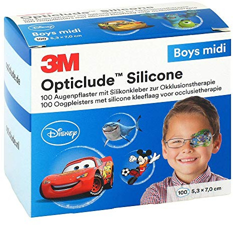 OPTICLUDE Silicone Disney boys midi 5,3x7 cm 100 St