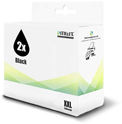 2X Kraft Office Supplies Patronen für HP 3700 3730 3732 ersetzt 304XL BK Black Schwarz 304 XL