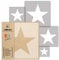 NAKLEO Schablonen Malen für Kinderzimmer, 5 Stück Set 9x9 bis 34x34cm Stern Star, Wiederverwendbare Kunststoff Malvorlage Raumdekoration, Basteln DIY Wand Möbel Papier Stoff