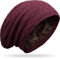 Grin&Bear Long Slouch Beanie Grobstrick Teddyfleece M10 (DE/NL/SE/PL, Alphanumerisch, Einheitsgröße, weinrot)