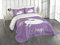 ABAKUHAUS Einhorn Tagesdecke Set, Lila Kinder Regenbogen, Set mit Kissenbezug Moderne Designs, für Einzelbetten 170 x 220 cm, Lavander White