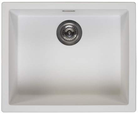 Reginox Amsterdam 50 Pure White Granito fregadero 500 x 400 color blanco