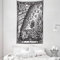 ABAKUHAUS Jahrgang Wandteppich und Tagesdecke, Mond Sonne Planeten Bild aus Weiches Mikrofaser Stoff Waschbar ohne Verblassen Digitaldruck, 140 x 230 cm, Anthrazit grau