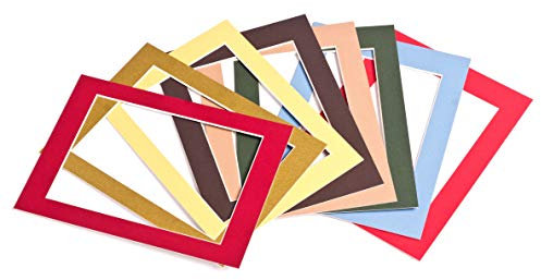 Passepartout-Online Passepartout Säurefrei Premium Qualität 41 Farben mit Folie 1,4 mm viele Größen - 18x24 für Bildgröße: 13x18-340 - Bluebell