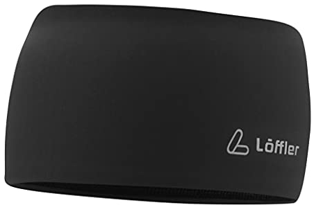 Löffler Mono Headband Wide Stirnband, Black, Einheitsgröße