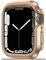 NINKI Funda compatible con Apple Watch Series 9, 8 y 7 de 41 mm, aluminio antihuellas, Apple Watch 9 de 41 mm, marco de TPU, funda protectora completa para Apple Watch Series 7, funda de 41 mm, iWatch