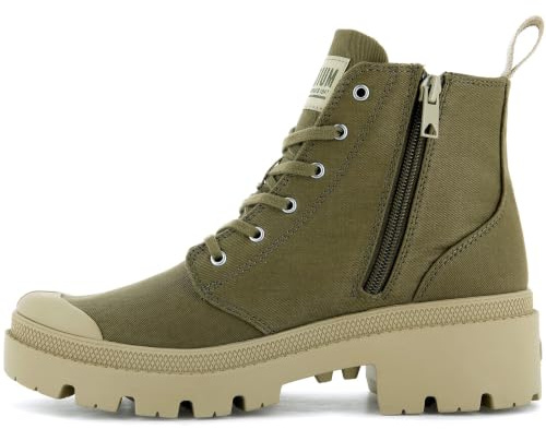Palladium 96907-055-M Pallabase Twill - Damen Schuhe Freizeitschuhe - Moonstruck, Größe:40 EU