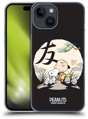 Head Case Designs Offizielle Peanuts Charlie Brown Orientalischer Snoopy Harte Rueckseiten Handyhülle Hülle Huelle kompatibel mit Apple iPhone 15