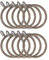 19 mm Extendable Metal Curtain Poles Antique Brass Rings (10 Piece)