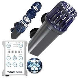 TUNZE Strömungspumpe Turbelle stream 3 I Elektronisch steuerbare Pumpe I Propellerpumpe mit Magnet Holder & Silence Klemme bis 15mm Glasstärke I Wasserpumpe für Salzwasser-Aquarium
