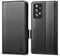 CASBST Handyhülle für Samsung Galaxy A52/A52s 4G/5G Hülle Premium Leder Schutzhülle Klappbar mit Kartenfach Ständer Magnet Handytasche mit RFID Flip Case Cover Klapphülle für Samsung A52/A52s Schwarz