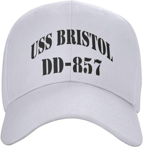 Baseballkappe Snapback Sonnenhut USS Bristol DD-857 Ship's Store Cap Baseball Cap Neu im Hut Baseball Cap Herrenhut Herren Damen Hip Hop Geburtstagsgeschenk
