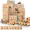 Geschenkpapier 8 Rolle, Geschenkpapier Kraft Set, Geschenkpapier Rollen Geburtstag, Packpapier Rolle Recycling, Kraftpapier Modern Valentinstag Weihnachten Geschenkverpackung (50cm×0.7m 8 Rollen)