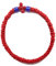 NIHENHAO Handgefertigtes Gebetsarmband, griechisch-orthodoxe Handkette, christlicher Armreif, eleganter religiöser Schmuck für Damen und Herren, 17 rot-blaue Perlen