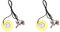 Micro de Guitare, Amplificateur précâblé de Transducteur Piézo-électrique de 50mm en Métal pour Mandoline Boîte à Cigares Guitare Violon ukulélé Banjo