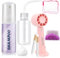LZM Lash Shampoo for Lash Extensions 60Ml/2.1 FL.OZ Eyelash Shampoo with Lash Brush + Mini Fan Lash Cleanser Paraben & Oil Free Eyelash Cleanser for Eyelash Extensions for Salon and Home Use