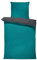 one-home Winter Bettwäsche Doubleface Uni Wende kuschelig flauschig warm weich Fleece, Größe: 155x220 cm, Farbe: Petrol/anthrazit