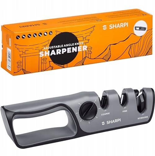 SHARPI angle adjustable sharpener for knives and scissors