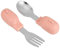 LIFKOME Set De Cubiertos Cuchara y Tenedor Vajilla Suavinex Acero Inoxidable Mango Corto Ideal Para Niños Pequeños
