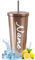 Générique Mug Isotherme Personnalisable avec Nom Tasse Isotherme en Acier Inox avec Couvercle et Paille Tasse a Cafe Tumbler Travel Mug (Or, 750ml)