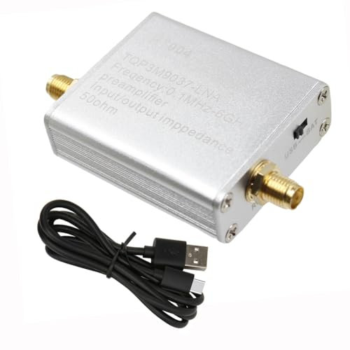 Tuesoa 100K-6GHz Full Band Low Noise Amplifier,20dB High Gain Preamplifier,LNA Module for & Software Defined SDR Radio
