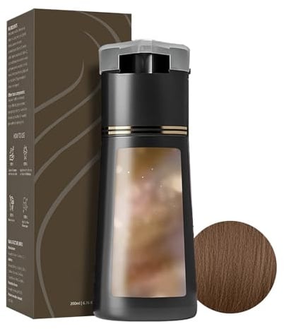 Ever Haar Sofort Farbshampoo, Everhaar Farbshampoo Erfahrungen, Ergebnisse in 10 Minuten, Natürliche Inhaltsstoffe, Für Alle Haartypen Geeignet (Hellbraun)