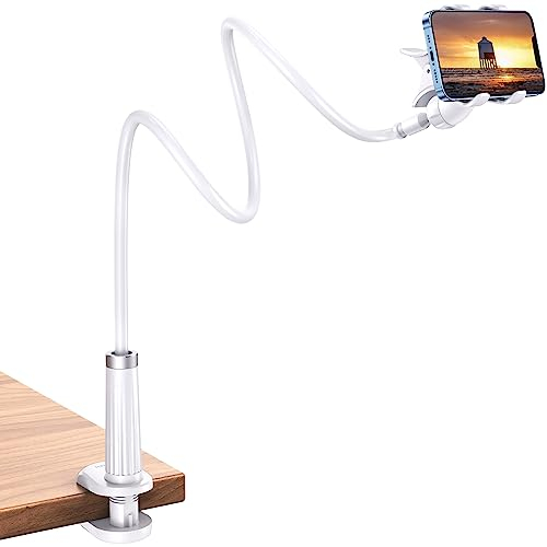 UGREEN - Soporte para teléfono o Cama de Escritorio con Cuello de Cisne para teléfono móvil Flexible Compatible con iPhone 15 Plus Pro MAX 14 13 Galaxy S23 S22 S21 Ultra S20 Redmi Note 12 Pro